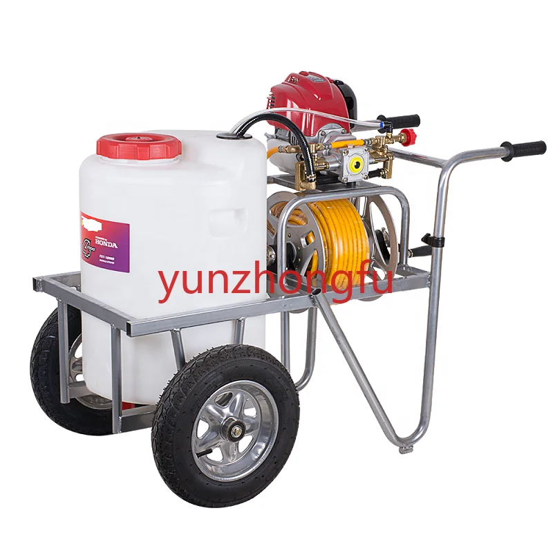 Trolley model agriculture 60l 50l petrol engine 4 stroke power garden sprayer