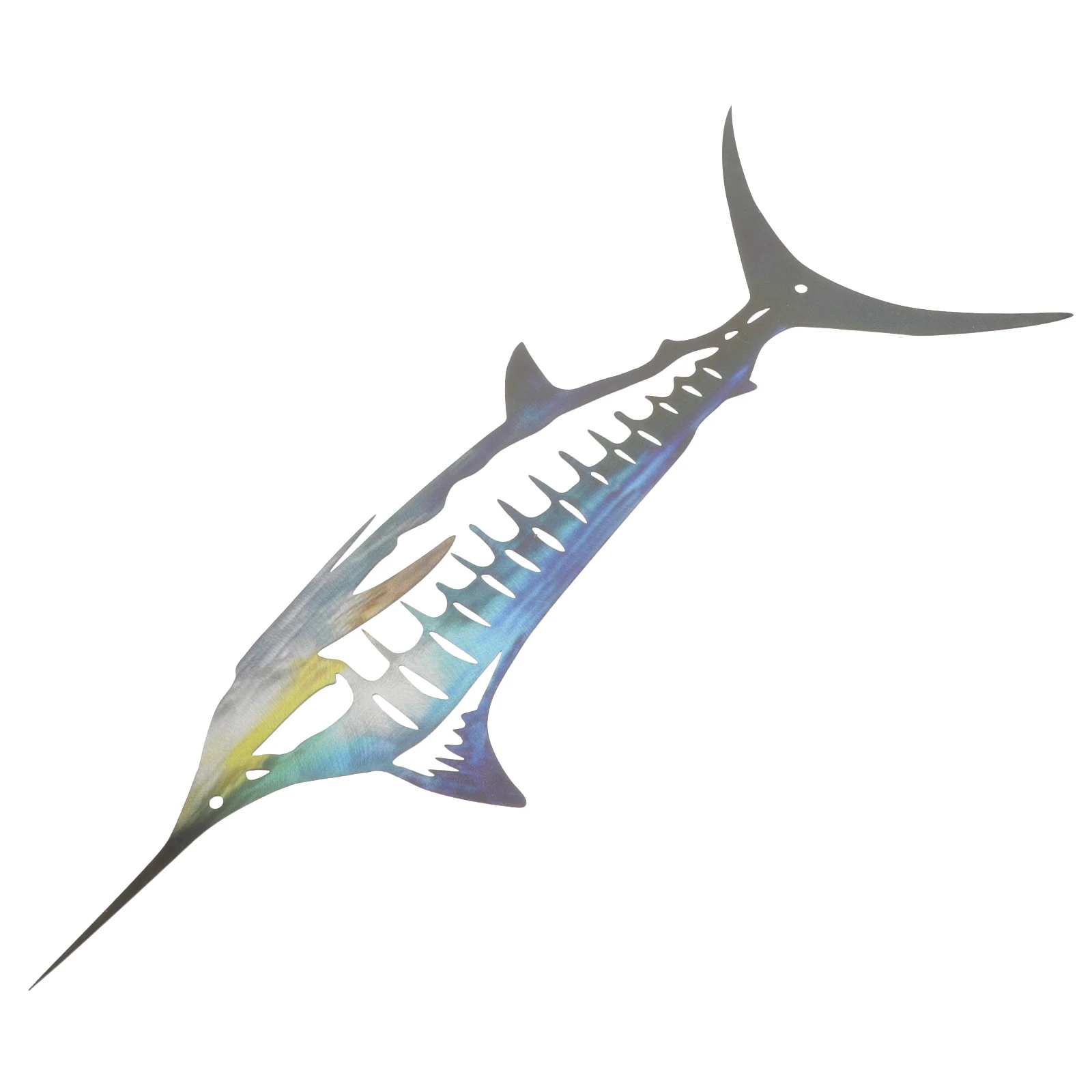 

Shark naments Art Fish Metal Animals Hanging Iron Decor Vivid Shark Shape Home Wall Decoration Reliable Metal Wall Decor