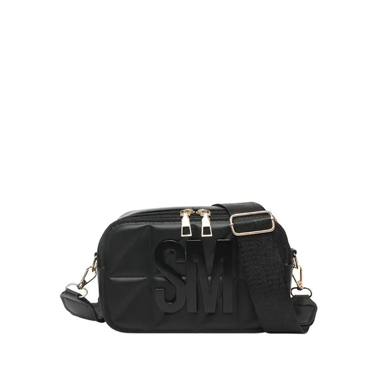 

Новая женская минималистичная квадратная сумка 2026 года, регулируемая наплечная сумка-кроссбоди с монограммой, повседневная универсальная сумочка для ежедневного использования