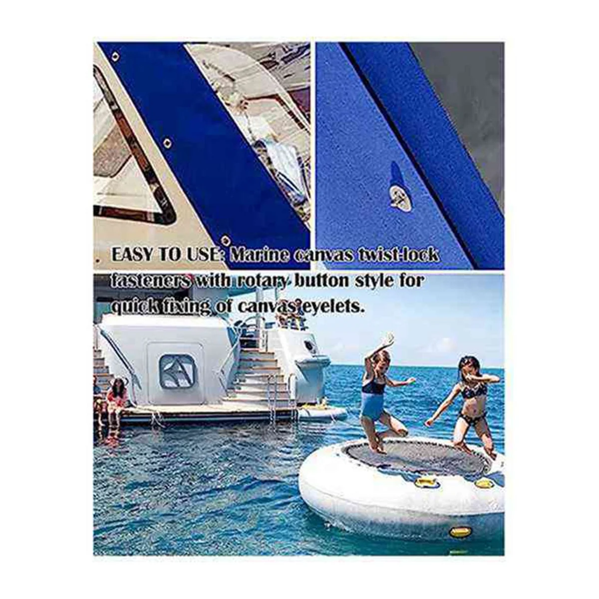 A88M 40 セット キャンバス ツイスト ロック ファスナー、ターン ボタン ファスナー、アイレットとスタッド キャンバス マリン ファスナー ターン ボタン用