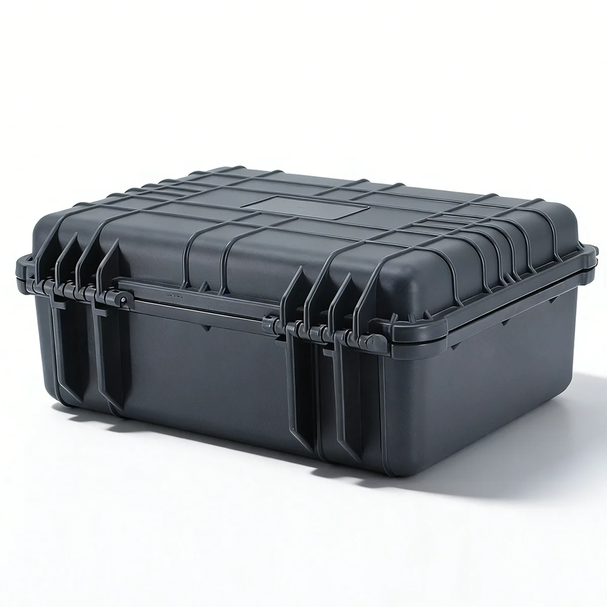 Black PP Injection Molded Dustproof Equipment Tool Carrying Storage Case Shockproof Foam Lined IP67 Hard Plastic Waterproof Case