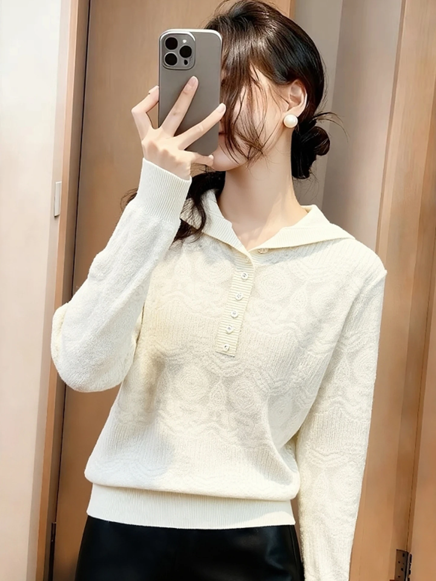 

Элегантный длинный вязаный худи-свитер Ele Long Sve: универсальный зимний модный свитер премиум-класса для женщин, комфортная посадка