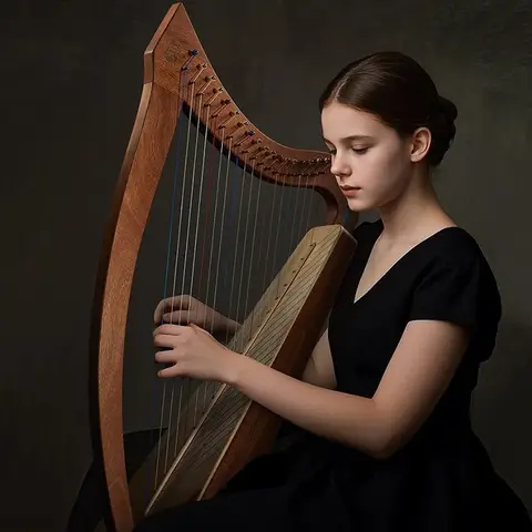 2025Solid Wood Harp 19 Strings Portable Arpa Beginner Traditional Lyres Adult String Instrument Professional Musical Instruments