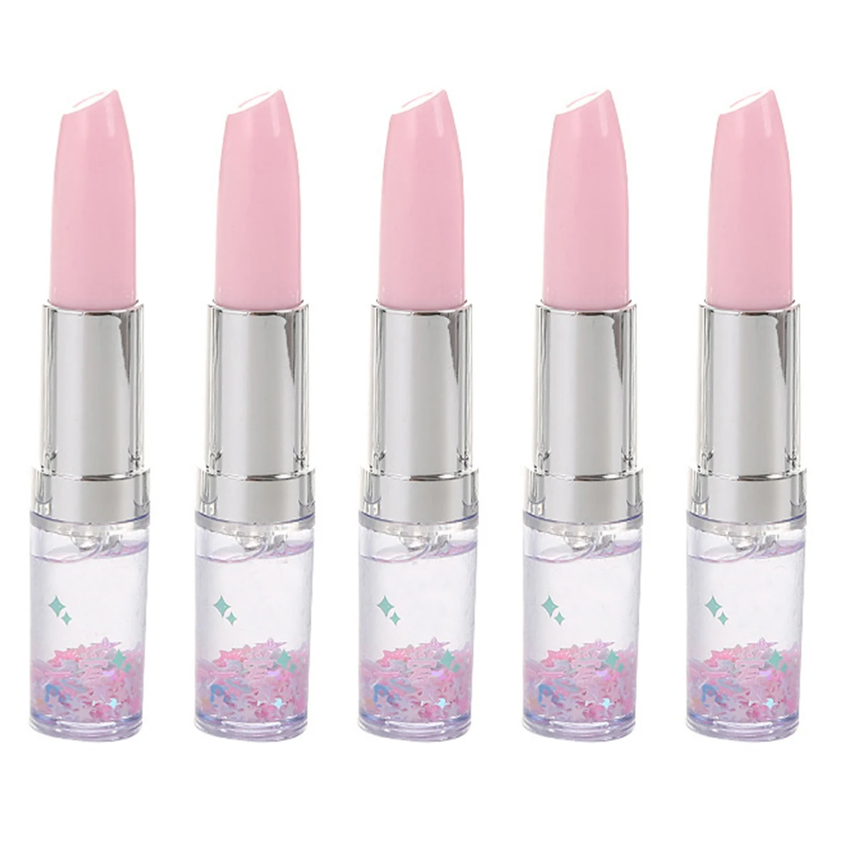 

5 Pcs Girls' Heart Lipstick Pen Aesthetic Pens Creative Gel Funny Colour Lovely Cute for Writing