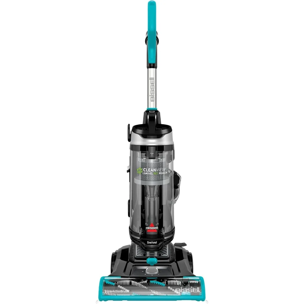 BISSELL CleanView Swivel Pet Reach Full-Size Vacuum Cleaner, with Quick Release Wand, & Swivel Steering, 3198A, Color May Vary