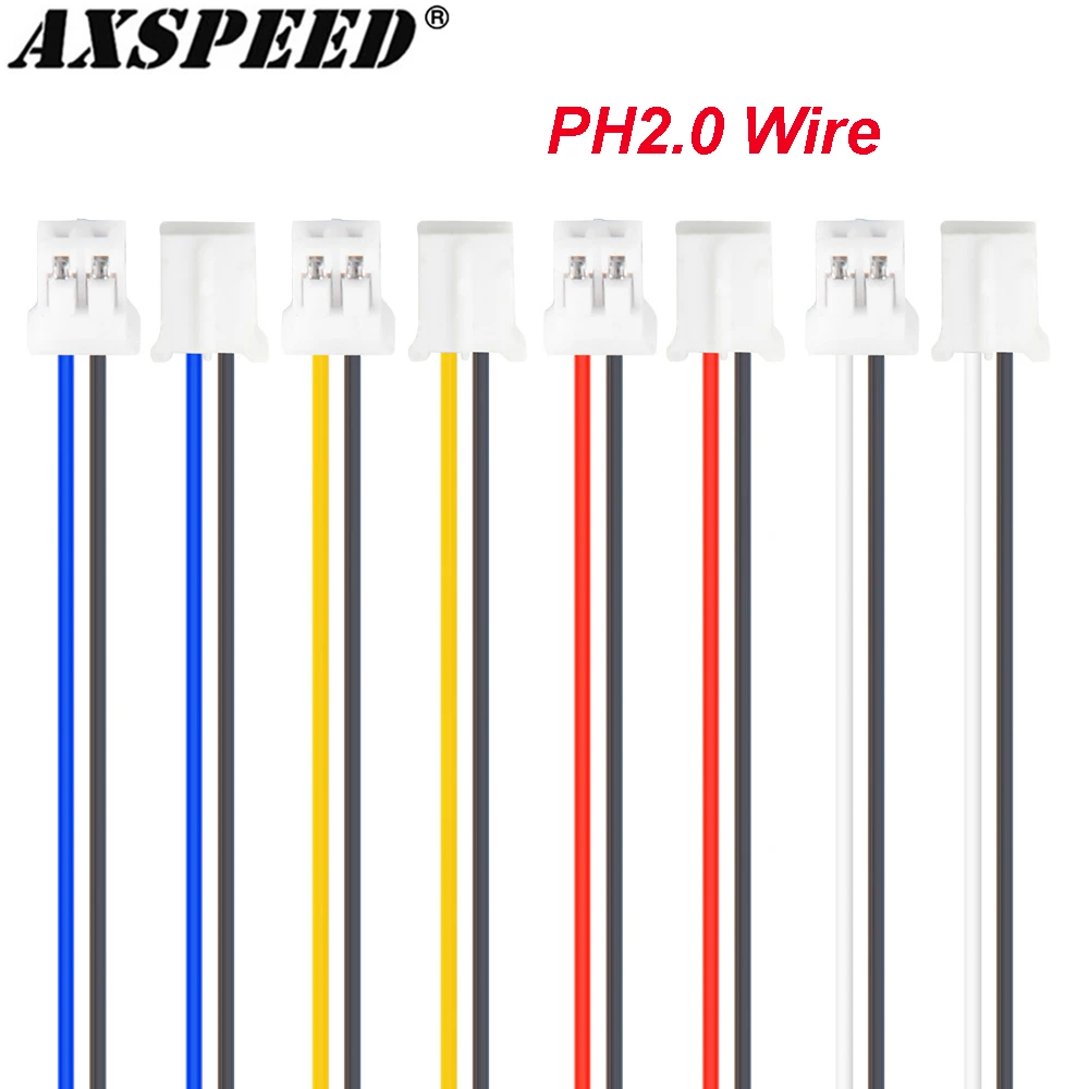 AXSPEED LED Lighting System PH2.0 Expand Terminal Line Wire for 1/14 Tamiya RC Truck SCANIA 770S R620 VOLVO BENZ MAN Parts