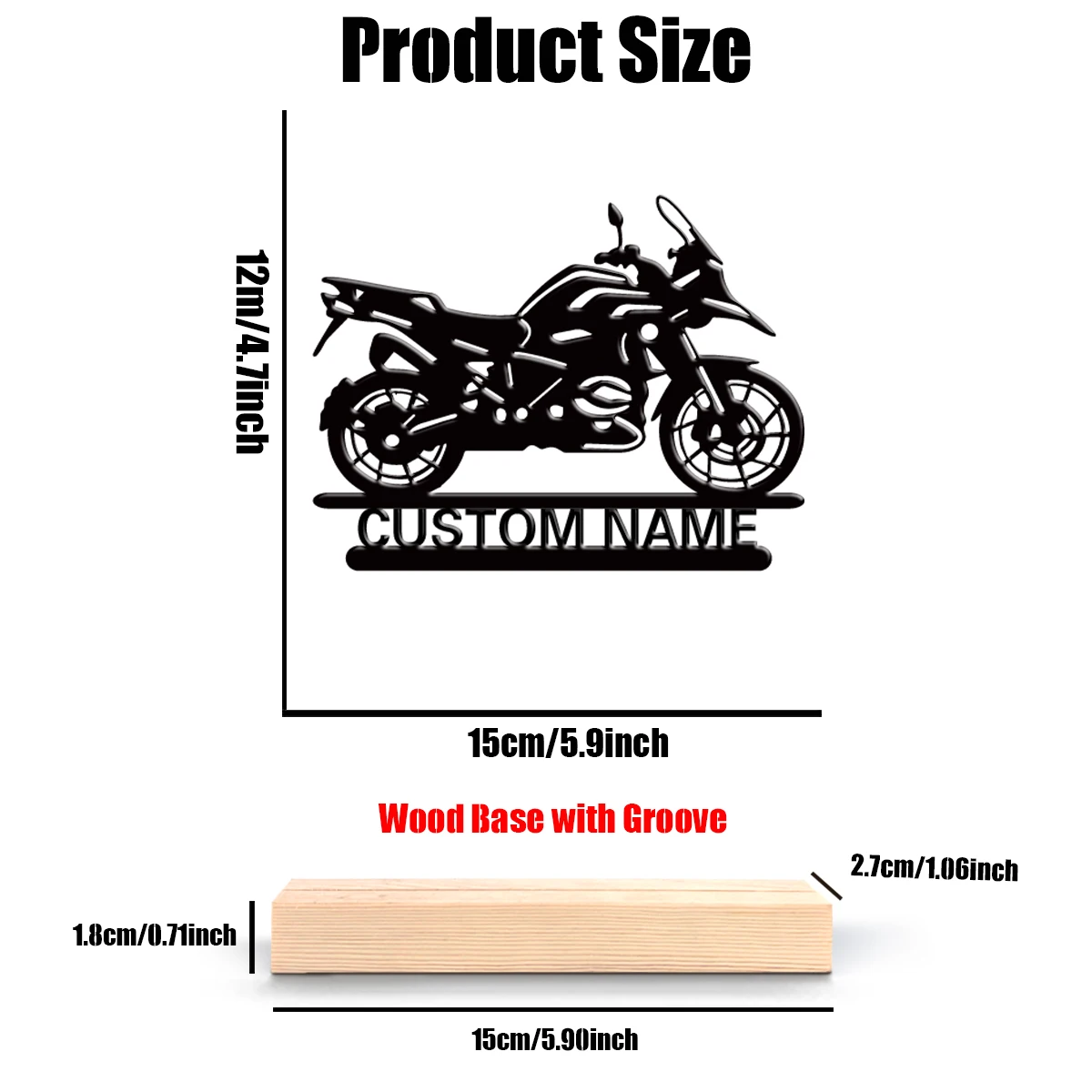 1 قطعة مادة خشبية متينة اسم شخصي مصنوع يدويًا بحروف مخطوطة أنيقة