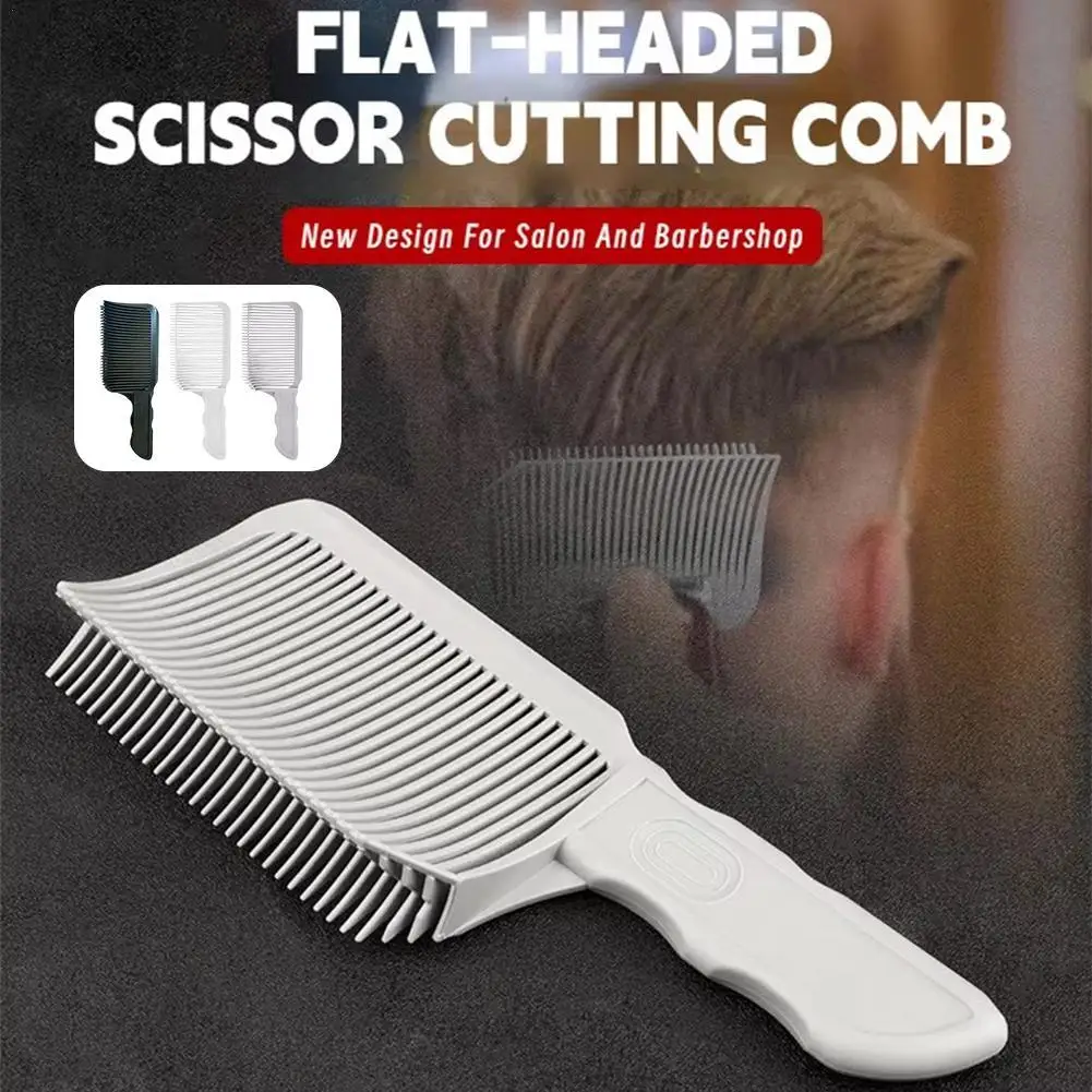 Professional Fading Comb Barber Clipper Blending Flat Top Hair Cutting Comb For Men Heat Resistant Fade Brush Salon Styling Tool