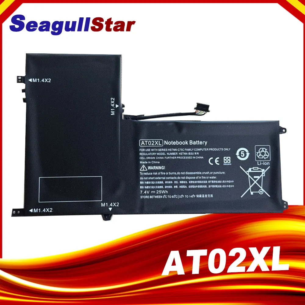 AT02XL Battery For HP ElitePad 900 G1 Table HSTNN-C75C HSTNN-IB3U 7.4V Laptop