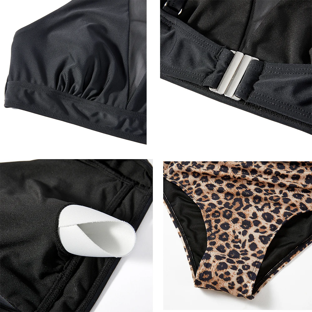 High Waist Bikini Set for Women 2023 Summer Two Pieces Solid Color Hollow Out Sexy Swimsuit Beach Bathing Suit Swimwear Women