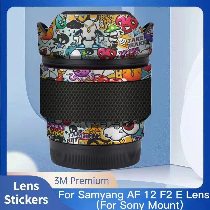 For Samyang AF 12mm F2 (For Sony Mount ) Anti-Scratch Camera Sticker Coat Wrap Protective Film Body Protector Skin Cover