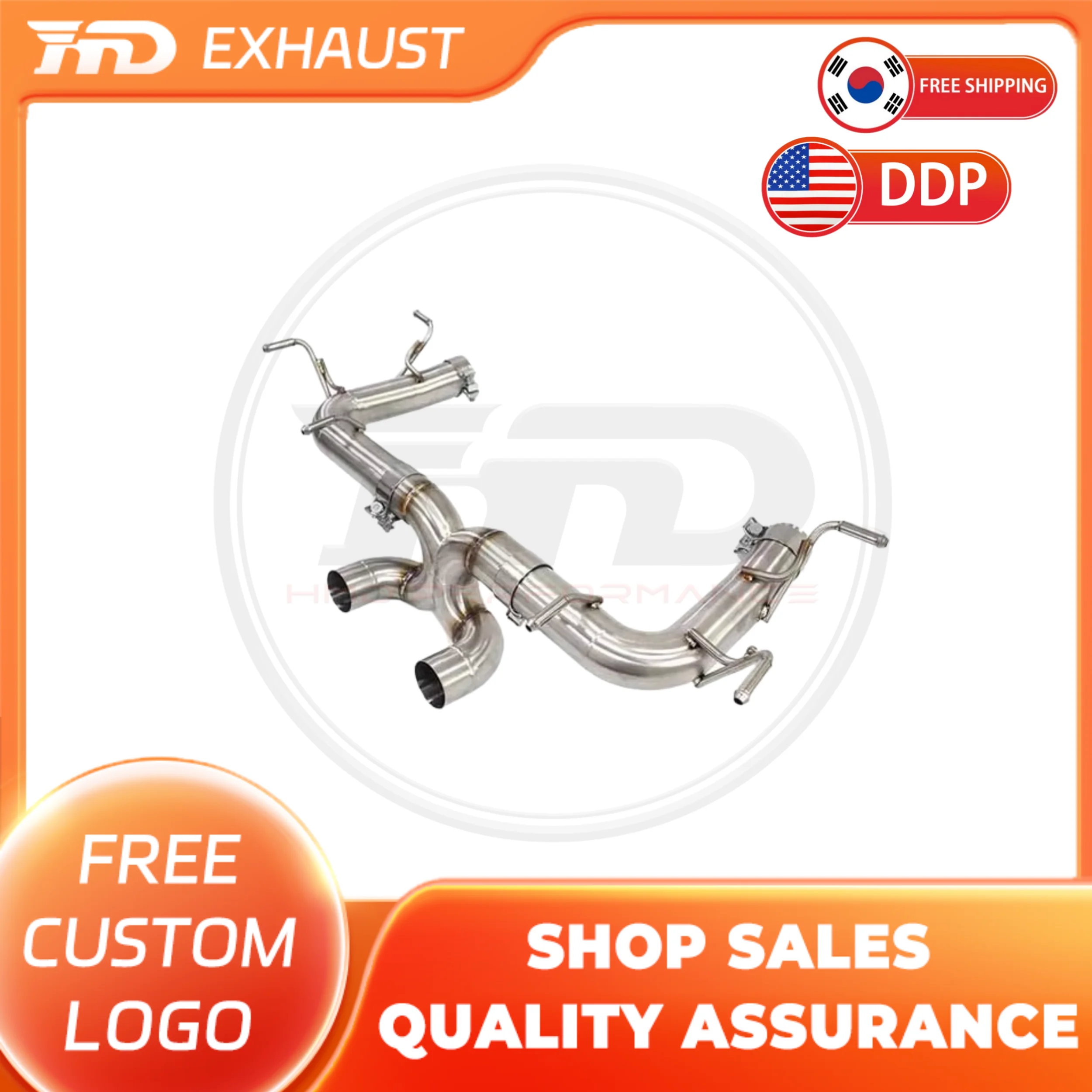 

HMD Exclusive customizati Stainless steel Exhaust System Performance Catback exhaust for Ferrari 458 Italia with valves