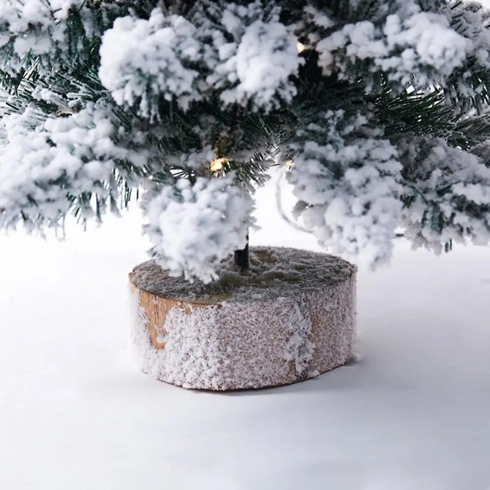 

Christmas Tree with Lights Snow Flocked Mini Christmas Tree Ornament with Light-up Pine Tree for Indoor Outdoor for Indoor