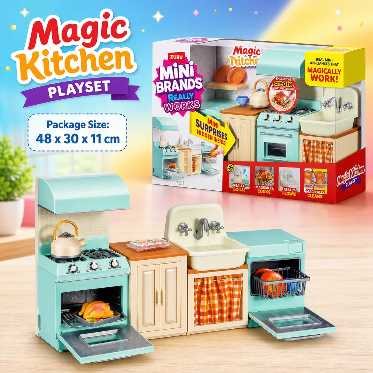 Mini Zuru Brands Magic Cook Ki - Kitchen Appliances Gift Items recension och pris