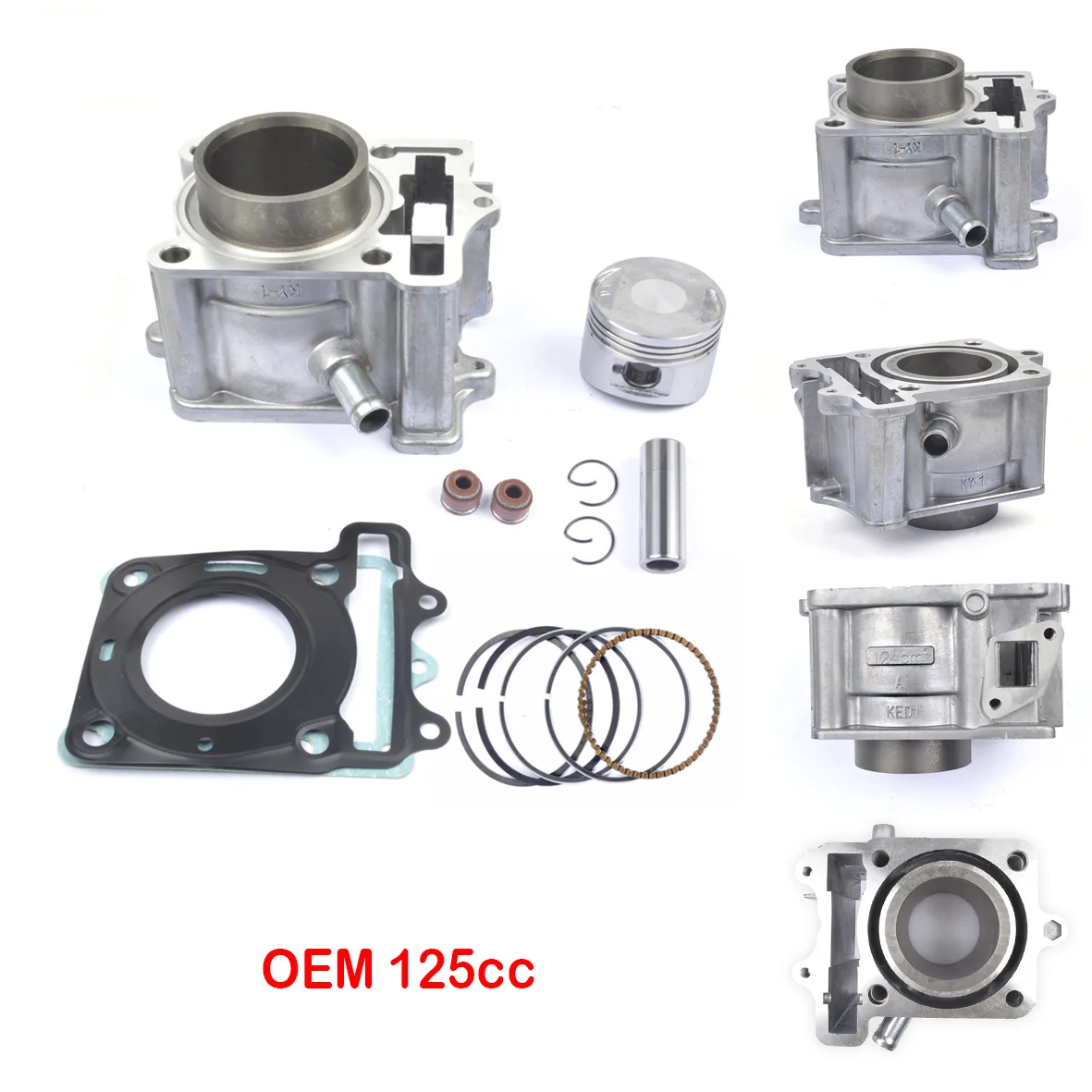 

Motorcycle Engine Cylinder Kit With Piston Pin and Gaskets 125cc OEM Bore for Kymco Dink125 Bet & Win B&W Dink E-GO 125