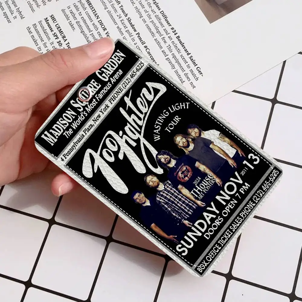 F-Foo F-Fighters 1 قطعة INS حامل بطاقة الحرم الجامعي للطلاب الكرتونية الإبداعية لبطاقة الوجبات، بطاقة الحافلة، بطاقة العمل، إلخ