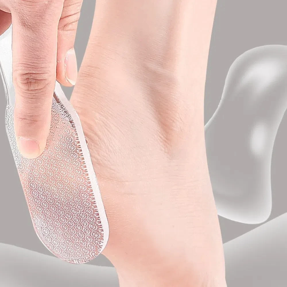 Foot Scrubber Nano Glass Foot File Transparent Callus Dead Skin Remover Glass Pedicure Tool Horny Foot Grinding Pedicure Rasps