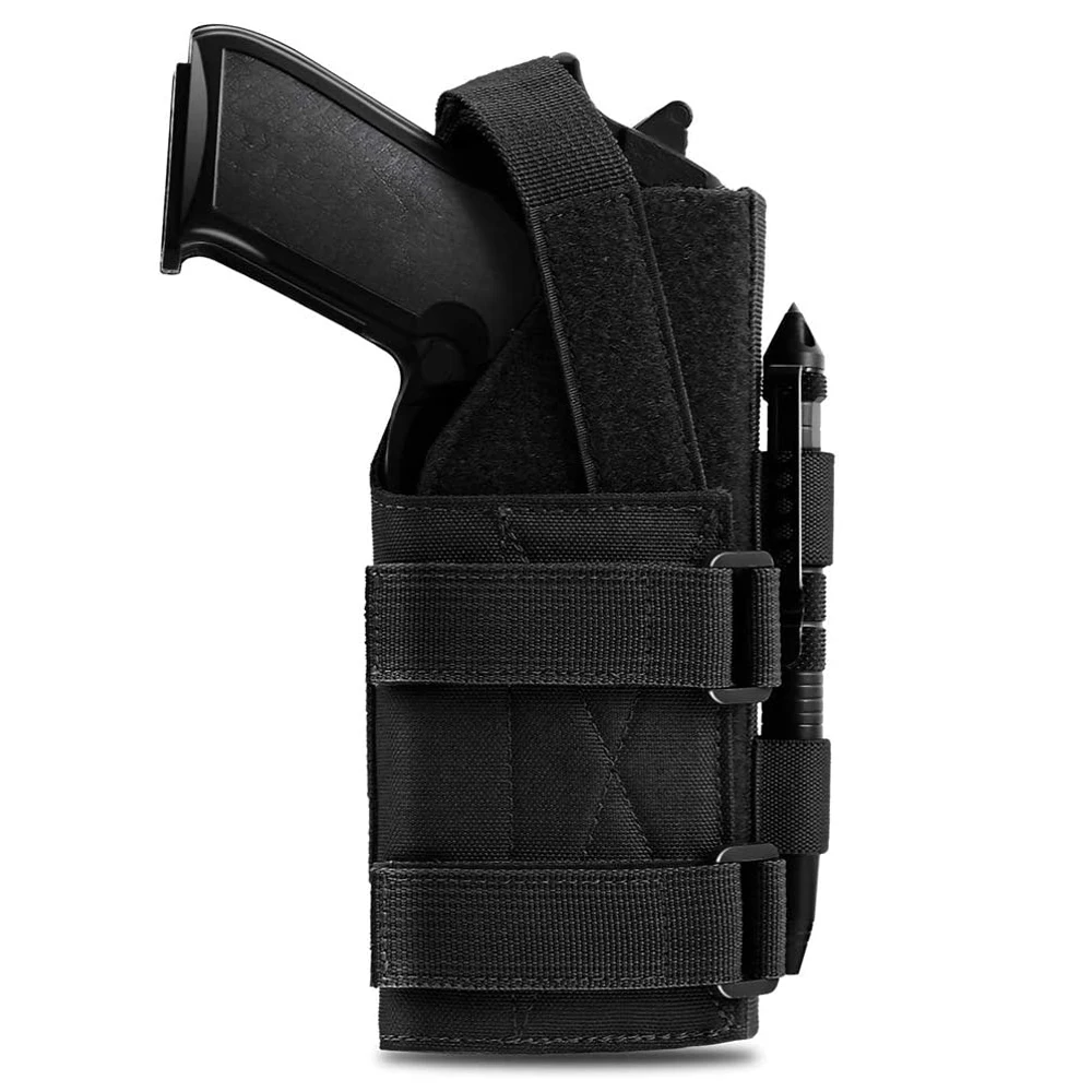 New Minimalist Pistol Holster for 1911 45 92 96 APX CZ P-09 Glock 17 Tactical Nylon Universal Gun Holster Molle Gun Case