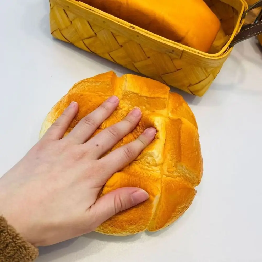 Simulated Bread Squishy Toy Slow Rising Prank Decoration Sensory Fidget Bread Soft Elastic Oversized Pineapple Bun Squishy