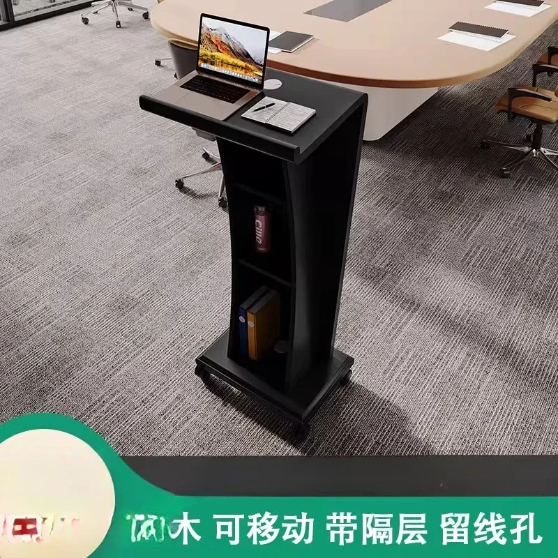 Reception desk Solid wood lectern Training room Paint baking Welcome desk Shopping guide restaurant Sales small stage
