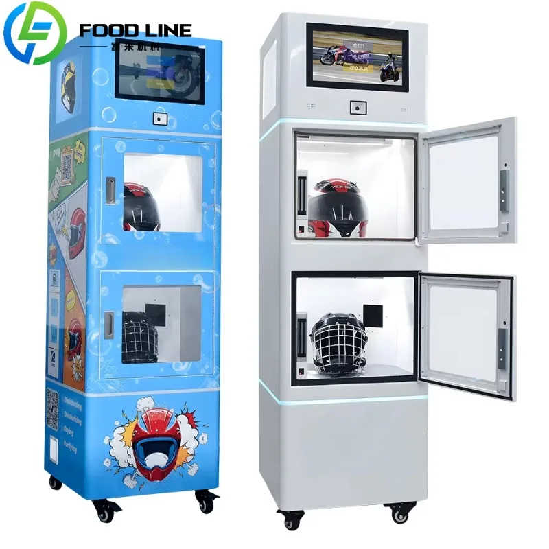 

Automatic Motorbike Double Helmet Dry Cleaner Disinfecting Sanitation Steam Motorcycle Helmet Cleaning Vending Machine