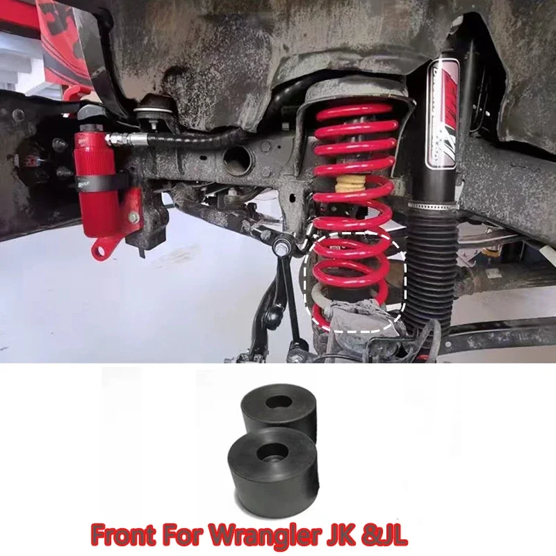 Car Front And Rear Coil Spring Spacer Kit For 2007-2024 JEEP Wrangler Jk JL 2.5-3 Inches Lift Kit