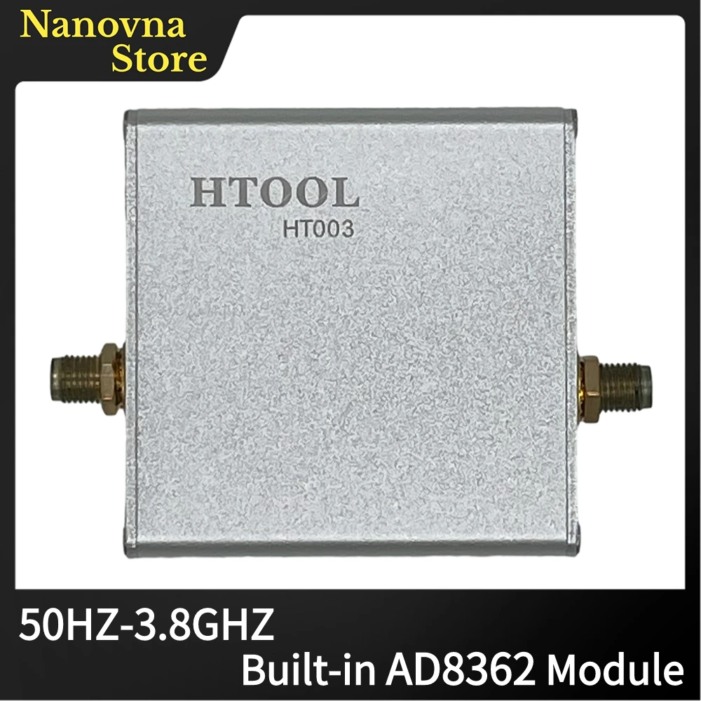 

HT003 Log Power Detector 50Hz-3.8GHz,Built-in AD8362 Module,Dynamic Range 60dB, Input -52 dBm ~ +8dBm,Measure and Control Power