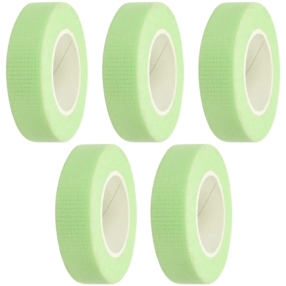 

5 Rolls Eyelash Tape Glue for Extensions Grid Supplies Non-woven Fabric Strips Lashes
