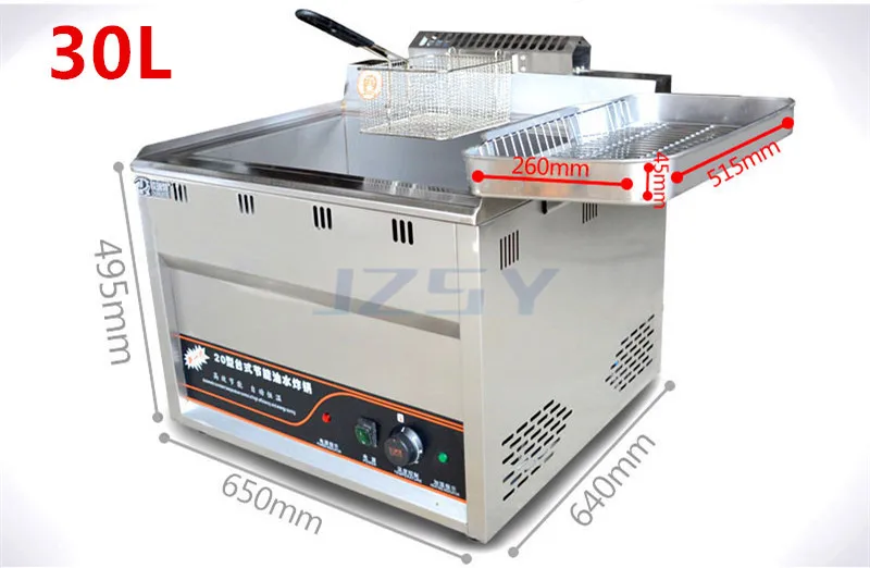 10L Oil-water Separation Electric Potato Chips Deep Fryer Large Capacity Commercial Desktop Puffed Food Frying Machine