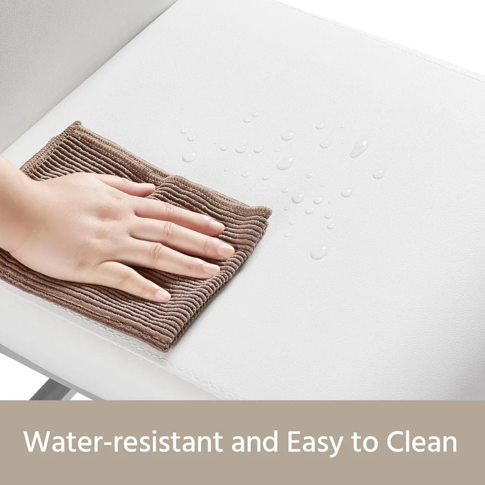 مجموعة كراسي تناول الطعام مكونة من 4 كراسي غرفة طعام منجدة من الجلد الصناعي الحديث مع ظهر مرتفع وأرجل كروم معدنية للمطبخ/الليفي