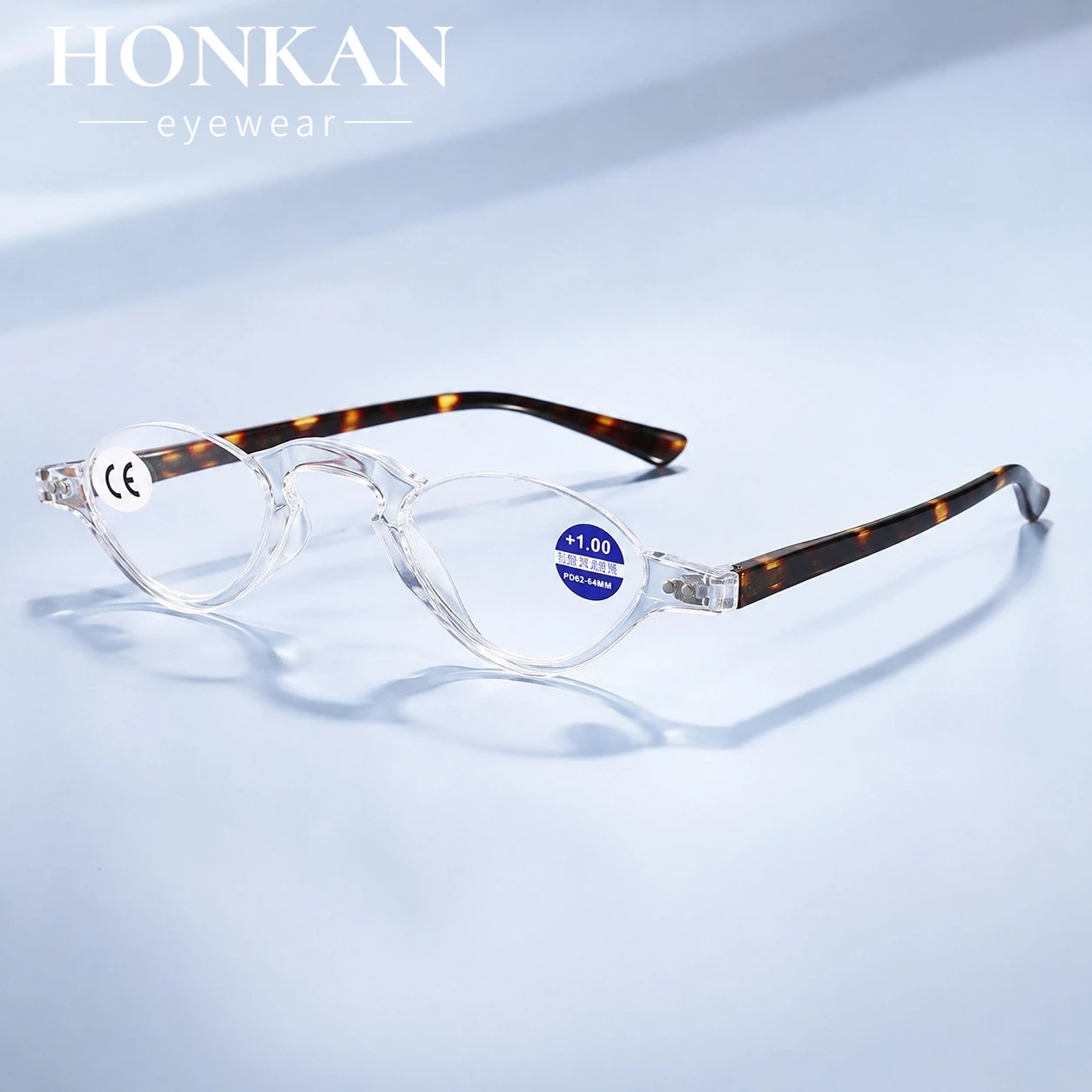 Ultra Light Half Frame Reading Glasses Men Women Half Moon Presbyopic Eyewear Mini Portable Reader Glasses +1.0 to +4.0