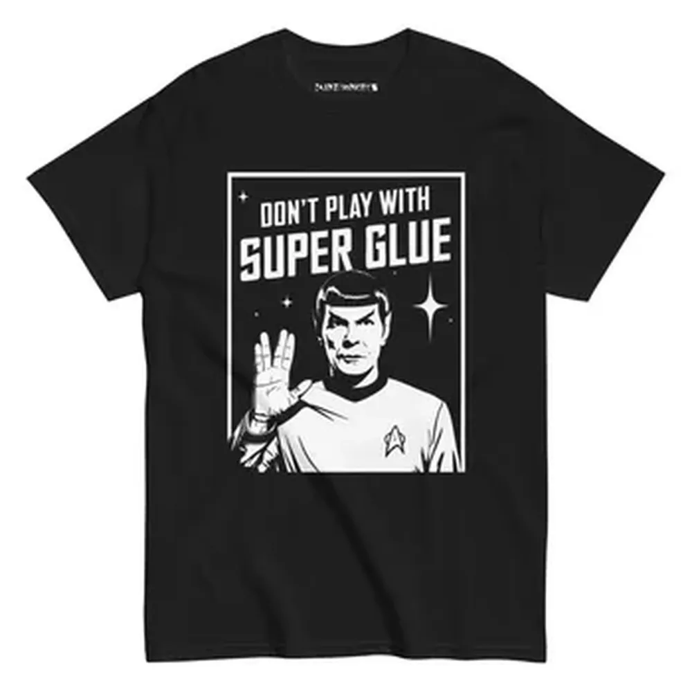 Don't play with superglue T-shirt For Men Women 100% Cotton T Shirts Short Sleeve