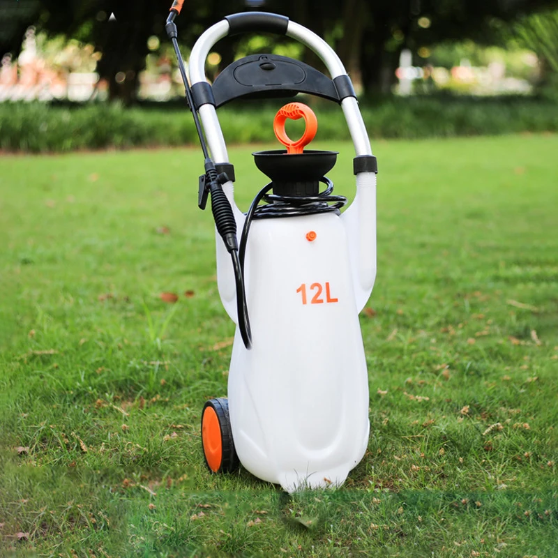 12L Self-Propelled Hand Push Sprayer Gardening Watering Water Spray Air Pressure Manual Sprayer
