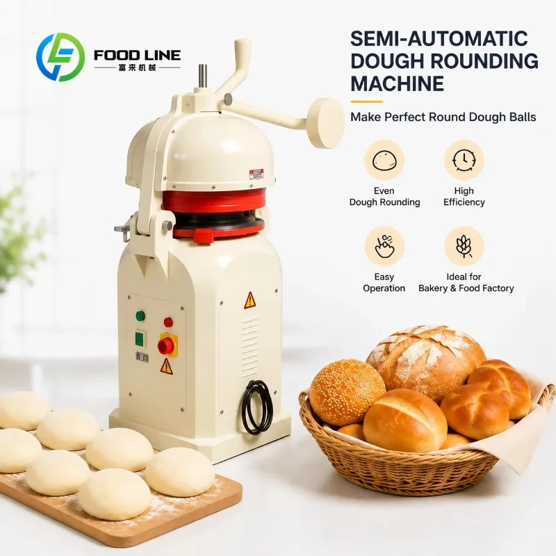 Commercial Automatic Dough Ball Rounding Equipment Custom Dough Rounder Machine for Professional Bakery Business