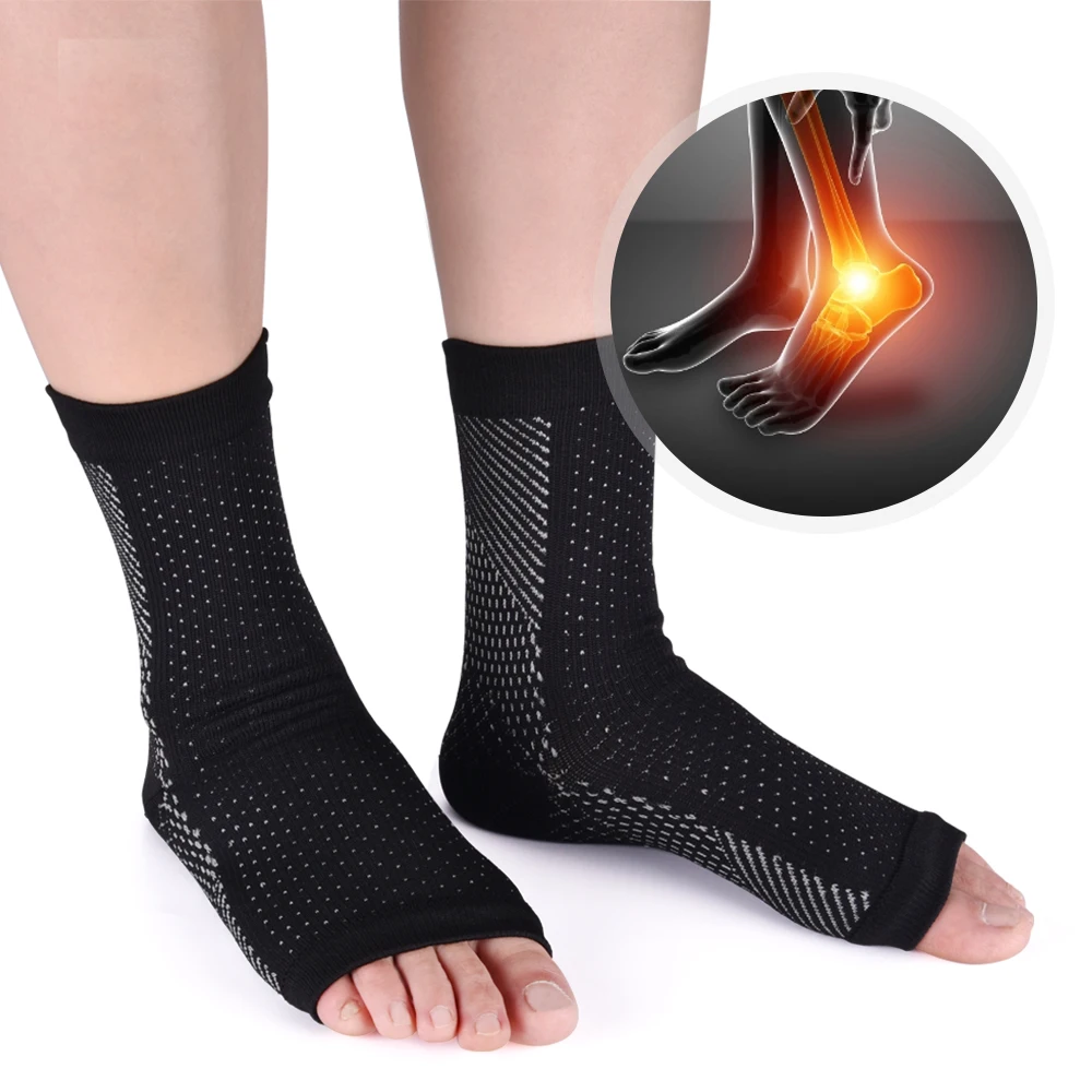 Anti-fatigue Ankle Heels Support Compression Sleeves Foot Support Sports Pain Relief Socks Relieve Discomfort Soreness