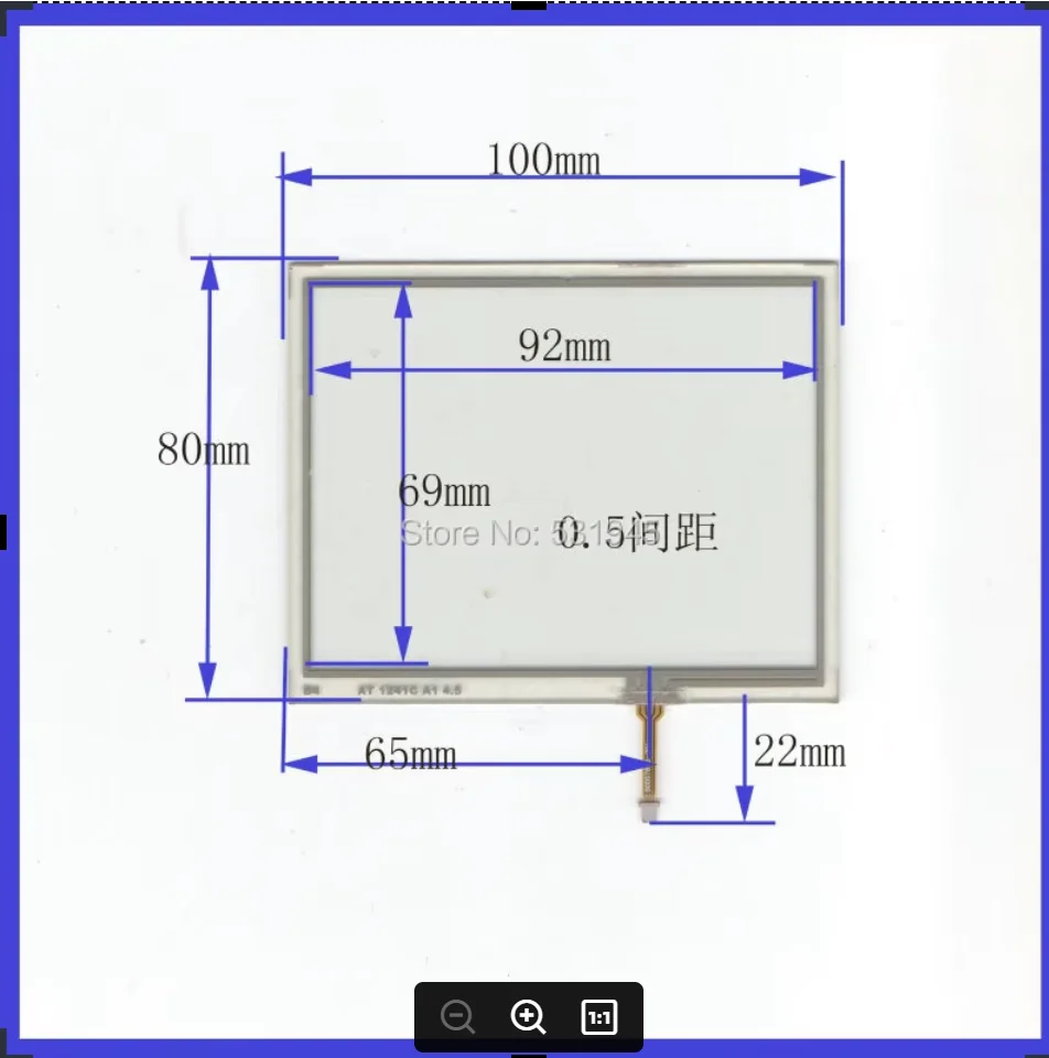 

ZhiYuSun NEW 100mm*80mm Touch Screen for 100*80 for tble compatible for soling gps touch on display this is compatible