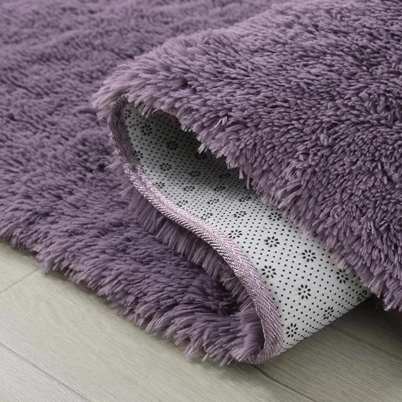 Silky Fluffy Carpet Modern Home Decor Long Plush Shaggy Rug Children\'s Play Mats Sofa Living Bedroom Bedside Mat Balcony Carpets