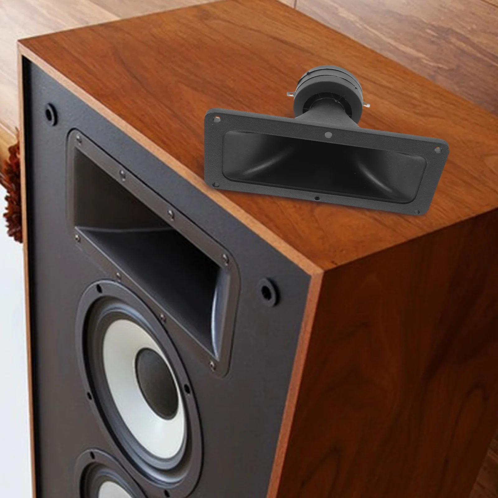 

2Pcs Speaker Tweeters Horn Audio Systems Plastic Rectangular Stage Tweeter Accessories High Performance Sound for Events
