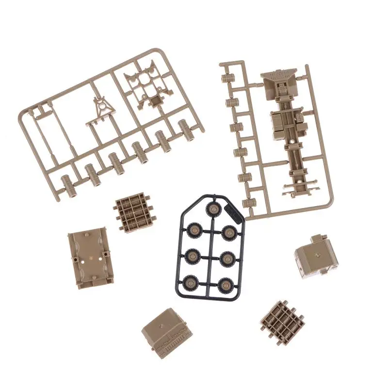 1/144 China HQ-16 Air Defense Missile Launcher 4D Assembled Chariot Simulation Model Sand Table Toy No Glue Required