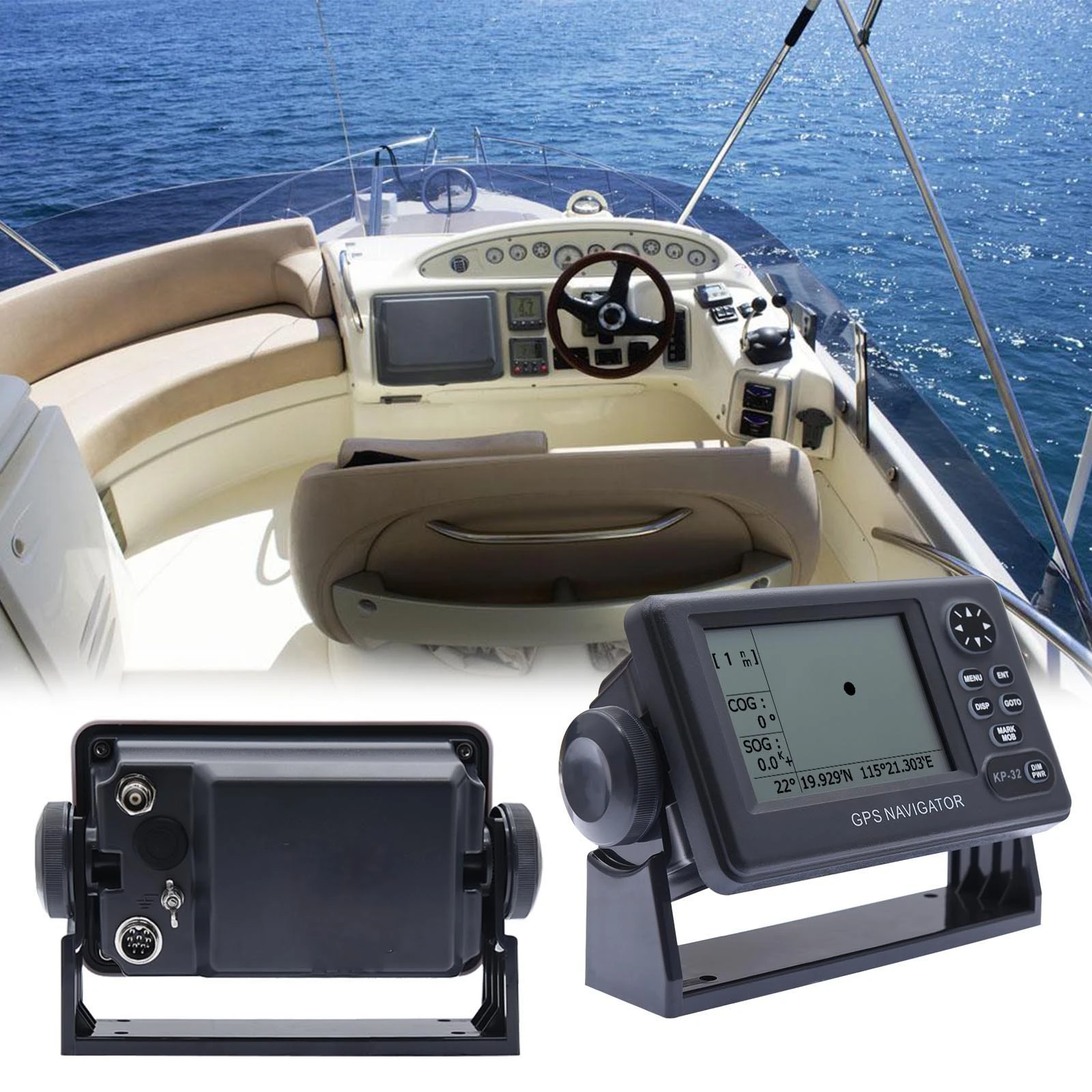 Nouveau GPS/SBAS Navigation LCD Affichage Localisateur Nautique Pour Le Brésil ONWA KP-32 GPS Navigateur Pour Bateau Marin soleil Yachts