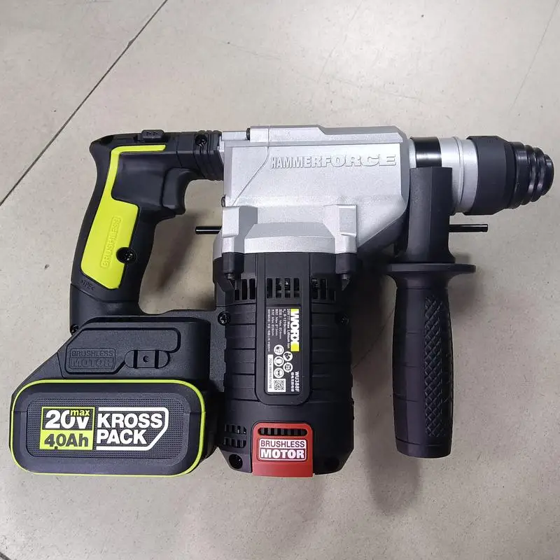 Macchine per trapani a percussione rotanti senza fili con batteria al litio