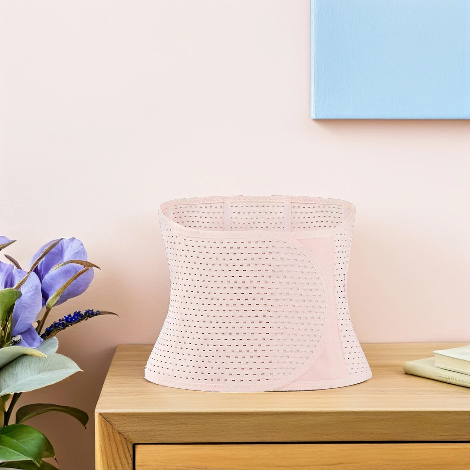 1 قطعة تشكيل حزام بعد الولادة الانتعاش دعم البطن U-شكل مدرب خصر تنفس شبكة تصميم حزام التخسيس للنساء