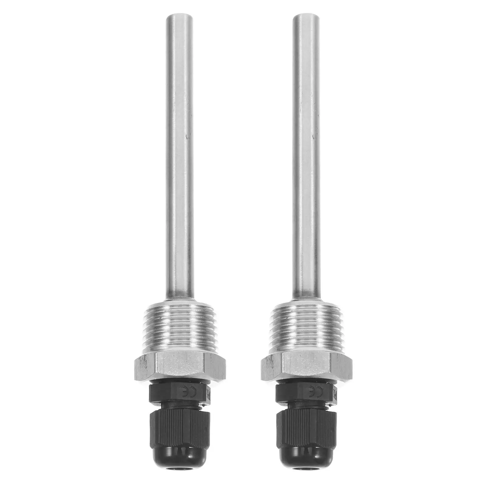 2Pcs Stainless Steel Temperature Sensor Design High Precision Thermocouple for Water Heater Boiler Patio