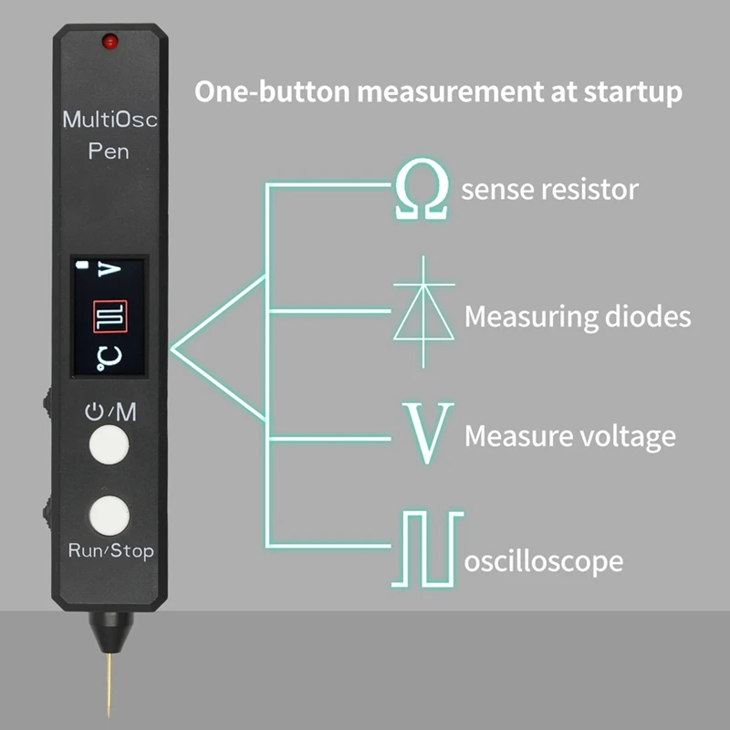 Multi OSC Pen High Precision Oscilloscope Tester Thermal Imager Resistor Diode Voltage Detection Pen