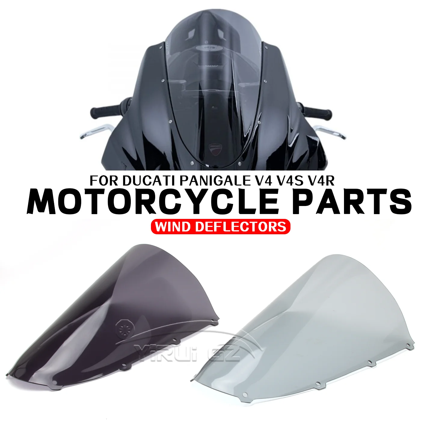 

Screen Windscreen Heightening Deflector V4 V4S V4R Windscreens Motorcycle Windshield Spoiler For Ducati Panigale V4 V4S V4R 2025