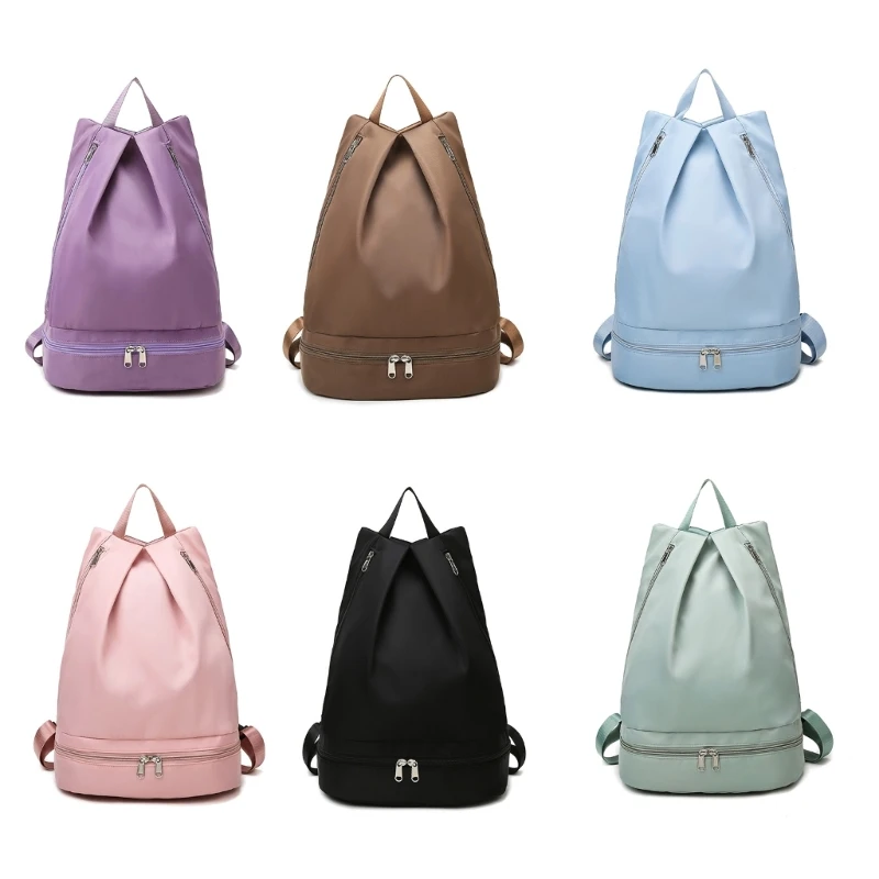 

Versatile Beach Rucksack Backpack Wet Dry Fashionable Gym Bag for Women Men