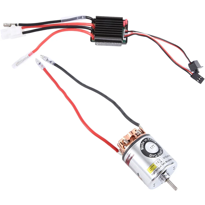 

B24C-540 Brushed Motor & 320A ESC Brushed Motor Speed Controller With 2A BEC For 1/10 RC Off-Road Racing Car Truck