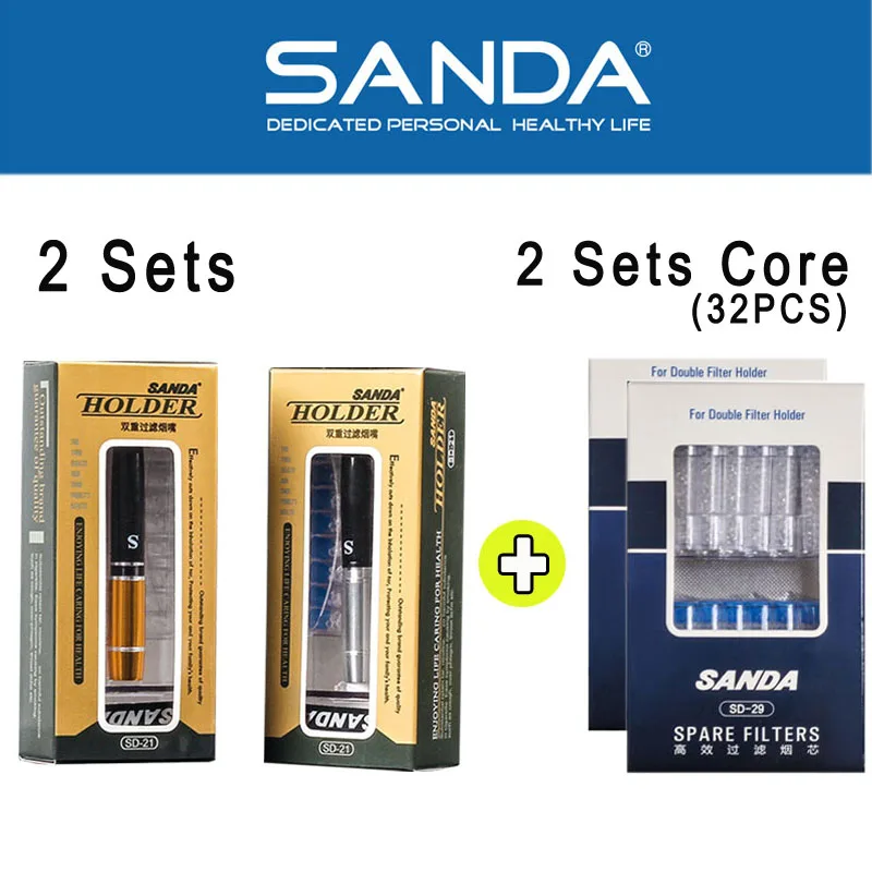 

Высокоэффективные одноразовые фильтры SANDA для курения, портативный персональный сигаретный фильтр для уменьшения количества смолы, микрофильтр, мундштук для курения