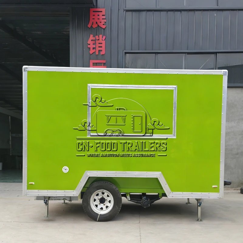 

CN Food Trailer CE Certified Mobile Kitchen Trailer Fully Equipped for Burgers Fries and Lemonade Fast Food Service