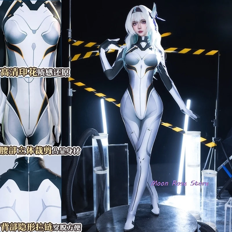 

In Stock Firefly Cosplay Costume Honkai: Star Rail Anime Women Jumpsuit Role Play Clothing Halloween Costume Fighting Suit